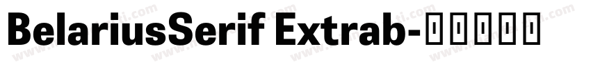 BelariusSerif Extrab字体转换